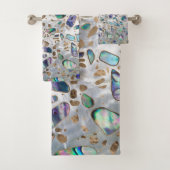 Terrazzo - Mosaic Abalone Pearl en Gold #3 Bad Handdoek (Insitu)