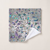 Terrazzo - Mosaic Abalone Pearl en Gold #3 Bad Handdoek (Wasdoekje)