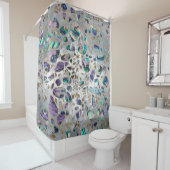 Terrazzo - Mosaic Abalone Pearl en Gold #3 Douchegordijn (In situ)