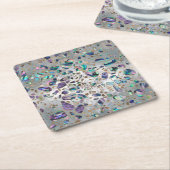 Terrazzo - Mosaic Abalone Pearl en Gold #3 Kartonnen Onderzetters (Schuin)
