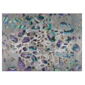 Terrazzo - Mosaic Abalone Pearl en Gold #3 Snijplank (Voorkant)