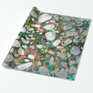 Terrazzo - Mosaic Abalone Pearl en Gold #6 Cadeaupapier