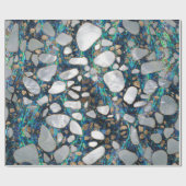 Terrazzo - Mosaic Abalone Pearl en Gold #7 Cadeaupapier (Vlak)