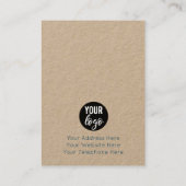 Terrazzo Mosaic Blue Earring Display Card Visitekaartje (Achterkant)