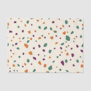 Terrazzo multicolor organisch kiezelsteen spikkelp tissuepapier