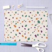Terrazzo multicolor organisch kiezelsteen spikkelp tissuepapier (Craft)