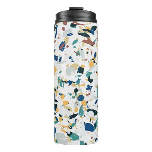 Terrazzo naadloos. Modern abstract ontwerp Thermosbeker (Voorkant)