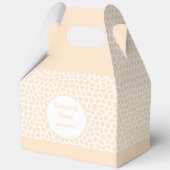 Terrazzo - Oranje Perzik Gable Favoriet Box Bedankdoosjes (Voorkant)