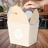 Terrazzo - Oranje perzik Take Out Box Bedankdoosjes