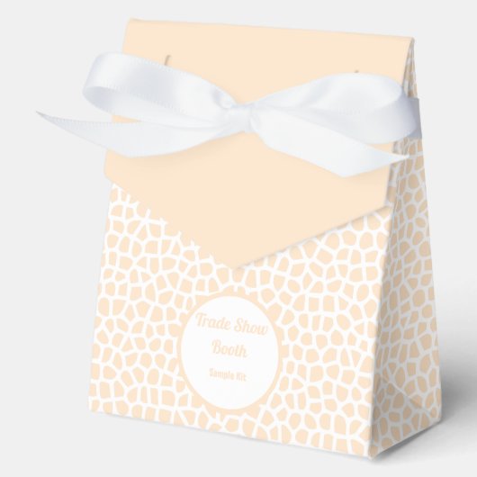 Terrazzo - Oranje perzik tent sampler box Bedankdoosjes (Voorkant)