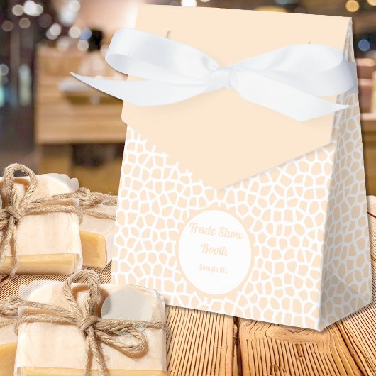 Terrazzo - Oranje Perzik Tent Verpakking Bedankdoosjes