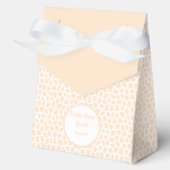 Terrazzo - Oranje Perzik Tent Verpakking Bedankdoosjes (Voorkant)