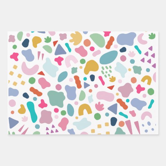 Terrazzo-pakpapier Inpakpapier Vel (Voorkant 2)