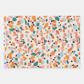 Terrazzo-pakpapier Inpakpapier Vel