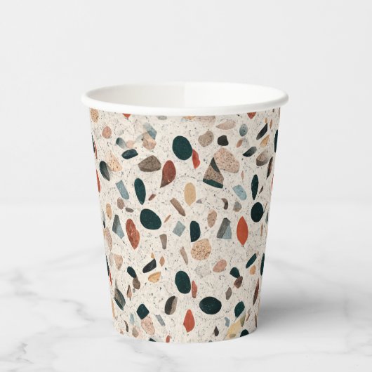Terrazzo Papieren Bekers (Links)