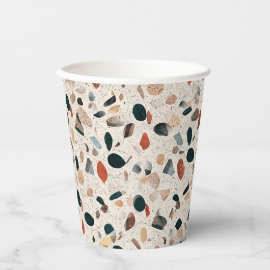 Terrazzo Papieren Bekers (Voorkant)