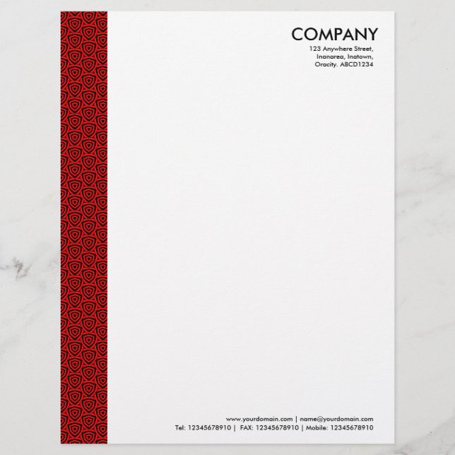 Terrazzo Patroon 02 Persoonlijk Briefhoofd (Voorkant)