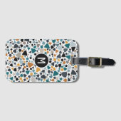 Terrazzo-patroon Bagagelabel (Voorkant (horizontaal))