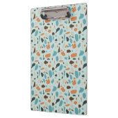 Terrazzo patroon blauw klembord (Links)