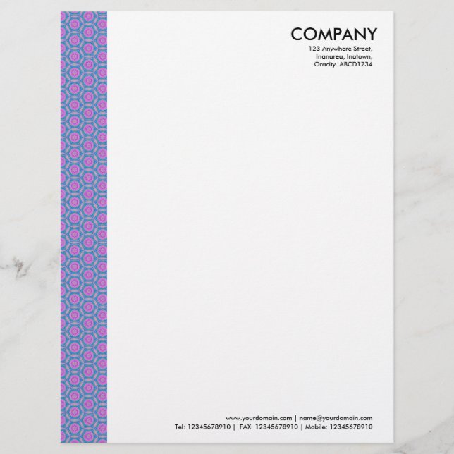 Terrazzo Patroon Briefhoofd Ontwerp (Voorkant)