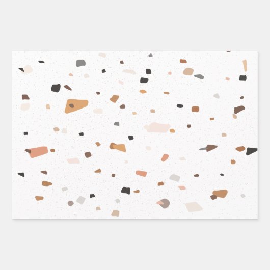 Terrazzo patroon inpakpapier vel (Voorkant 2)