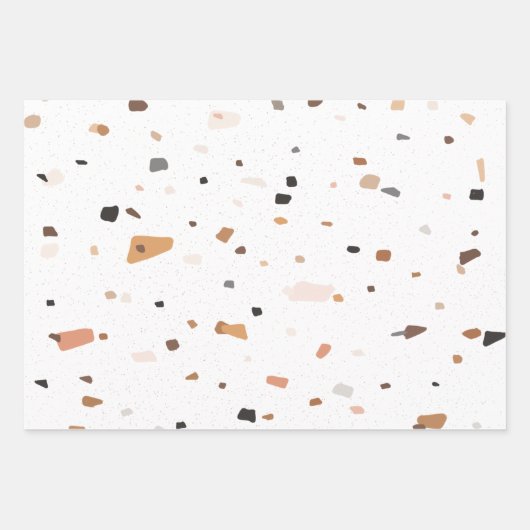Terrazzo patroon inpakpapier vel (Voorkant)
