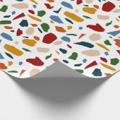 Terrazzo patroon kleurrijk cadeaupapier (Hoek)