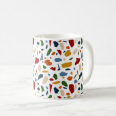 Terrazzo patroon kleurrijk koffiemok (Voorkant rechts)