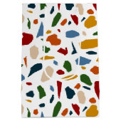 Terrazzo patroon kleurrijk medium cadeauzakje (Achterkant)