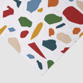 Terrazzo patroon kleurrijk tissuepapier (Detail)
