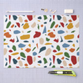 Terrazzo patroon kleurrijk tissuepapier (Craft)