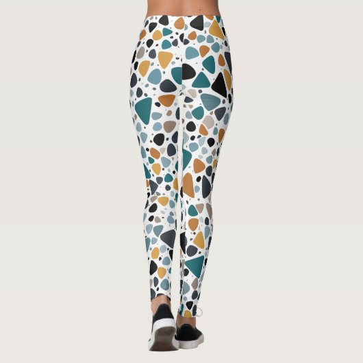 Terrazzo-patroon Leggings (Achterkant)