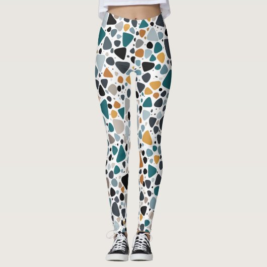 Terrazzo-patroon Leggings (Voorkant)