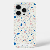 Terrazzo Patroon Neutraal Natuurlijk Elegant Case-Mate iPhone Case (Achterkant)