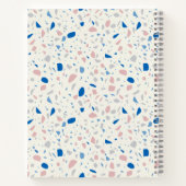 Terrazzo Patroon Neutraal Natuurlijk Elegant Notitieboek (Achterkant)