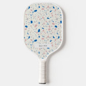 Terrazzo Patroon Neutraal Natuurlijk Elegant Pickleball Paddle (Achterkant)