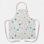 Terrazzo Patroon Neutraal Natuurlijk Elegant Schort (Voorkant)