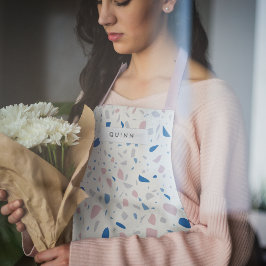 Terrazzo Patroon Neutraal Natuurlijk Elegant Schort