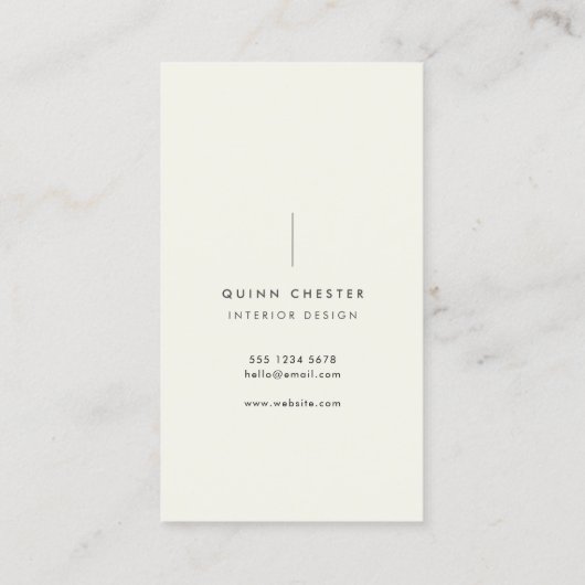 Terrazzo Patroon Neutraal Natuurlijk Elegant Visitekaartje (Achterkant)