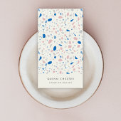 Terrazzo Patroon Neutraal Natuurlijk Elegant Visitekaartje