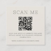 Terrazzo Patroon Pastel QR Code Online Bruiloft Informatiekaartje (Voorkant)