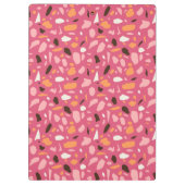 Terrazzo patroon roze klembord (Achterkant)
