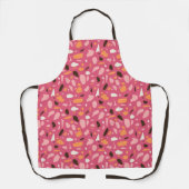 Terrazzo patroon roze schort (Voorkant)