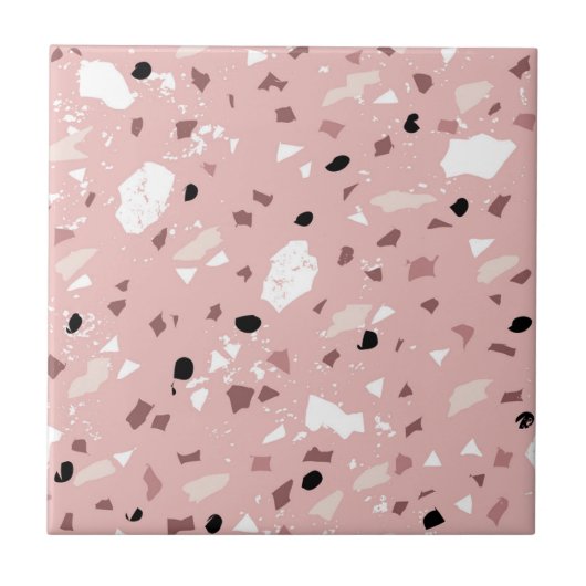 Terrazzo patroontegel tegeltje (Voorkant)