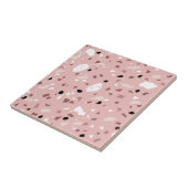 Terrazzo patroontegel tegeltje (Zijkant)