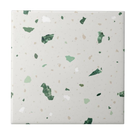 Terrazzo patroontegel tegeltje (Voorkant)