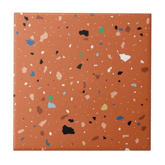 Terrazzo patroontegel tegeltje (Voorkant)