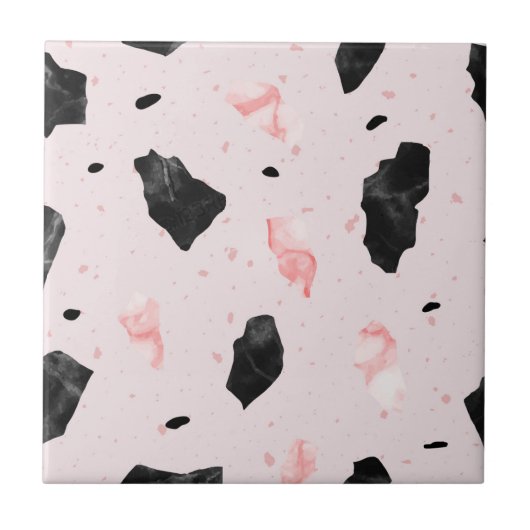 Terrazzo patroontegel tegeltje (Voorkant)