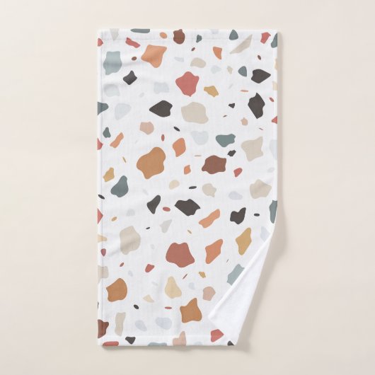 Terrazzo Pattern Bad Handdoek (Handdoek)