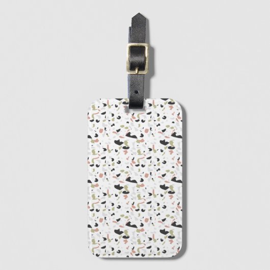 Terrazzo Pattern Bagagelabel (Voorkant (verticaal))